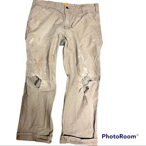 36x30 Vintage Carhartt distressed pants